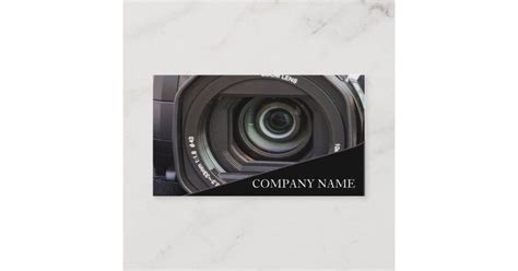 Camera Lens Photography Business Card | Zazzle