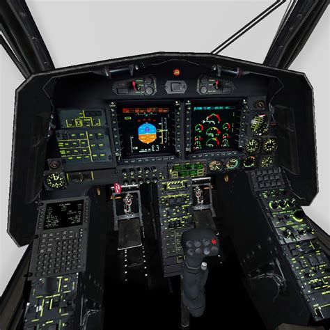 3d cockpit eurocopter tiger model