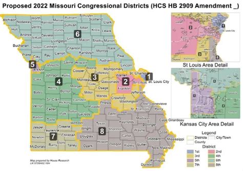 Proposed 2022 Missouri Congressional Districts : missouri