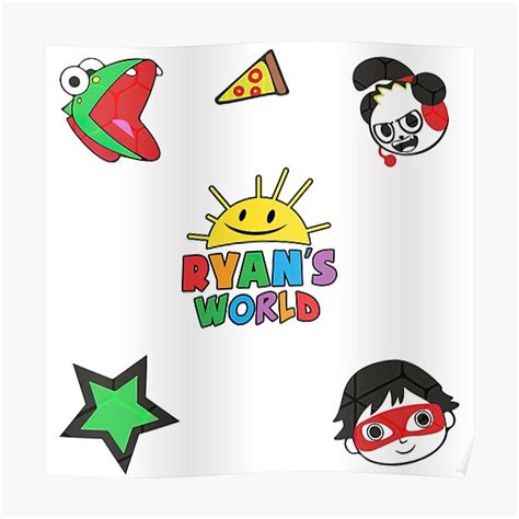 "Ryans world Stickers Pack, Ryans World" Poster for Sale by graphic ...