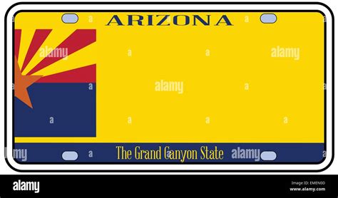 Arizona State License Plate Stock Vector Image & Art - Alamy