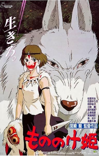 A great Princess Mononoke movie poster - Classic anime from Hayao Miyazaki and Studio Ghibli ...