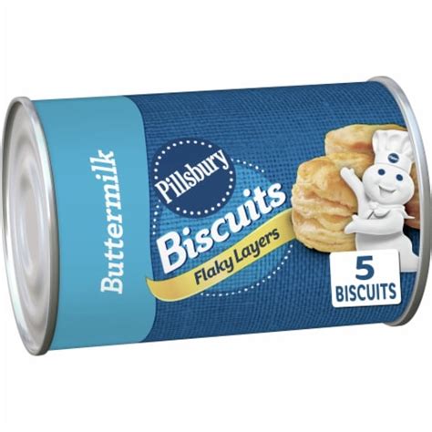 Pillsbury Flaky Layers Refrigerated Buttermilk Biscuits, 5 ct., 6 oz., 5 ct / 1.2 oz - Kroger