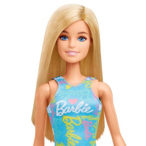 Mattel Barbie® Dolls Wearing Barbie® Logo Print Dresses, 1 ct - Pay Less Super Markets