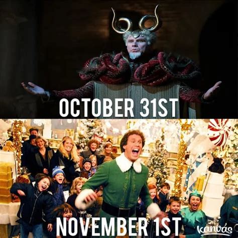 Best Halloween To Christmas Memes: Oct 31 to Nov 1