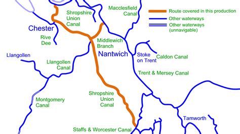 Shropshire Union Canal Map - Terminal Map