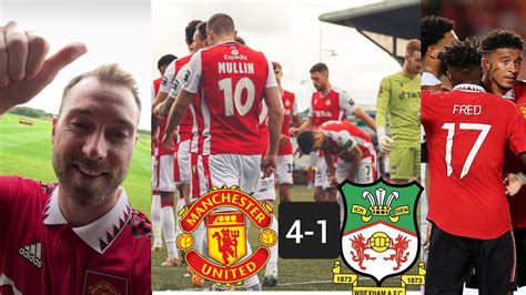 Man United Vs Wrexham FC (4-1) friendly | Eriksen free kick goal 🔥,Amad,Telles, Garnarcho scored ...