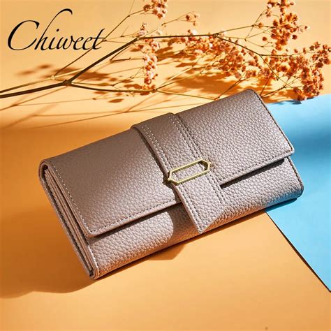 Aliexpress.com : Buy Women Casual Long Wallets Thin Luxury Brand PU Leather Wallet Solid Female ...