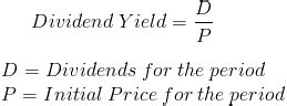 Dividend Yield - Formula (with Calculator)