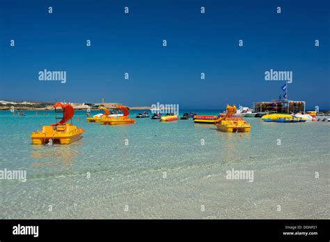 Nissi beach boats hi-res stock photography and images - Alamy