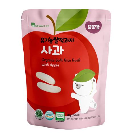 DDODDOMAM ORGANIC RICE RUSK with APPLE | tradekorea