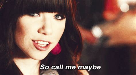 Carly Rae Jepsen Call Me Maybe Quote (About maybe love gifs call me) - CQ