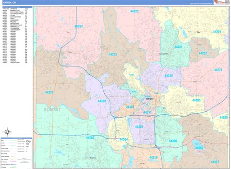 Maps of Akron Ohio - marketmaps.com