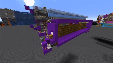 Fast/small multi-item sorter, Uses hopper minecart buffers to pick up ...