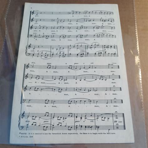 The Lord Bless You and Keep You Sacred Choral Vintage Sheet Music | eBay