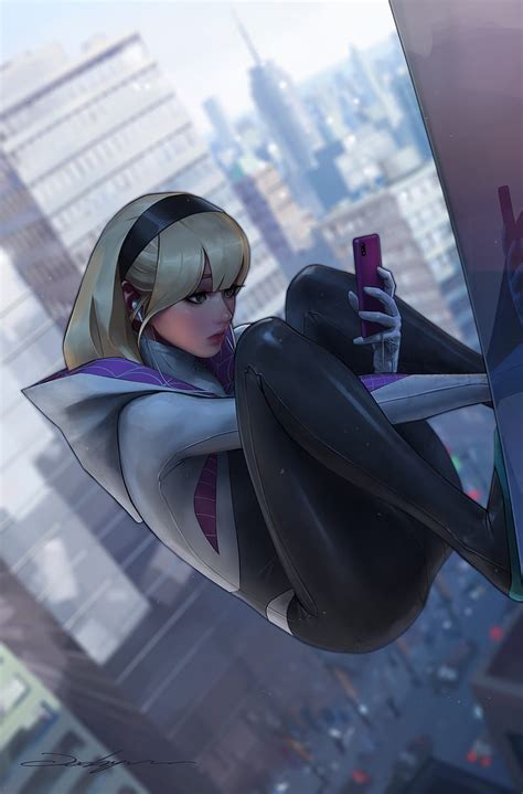 1920x1080px, 1080P Descarga gratis | Obra de arte, spider gwen, arte digital, comics marvel ...