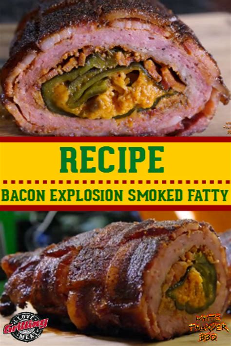 Bacon Explosion Smoked Fatty Recipe | Bacon explosion, Smoked food recipes, Smoked pork recipes