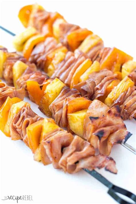 Hawaiian Ham and Pineapple Skewers - The Recipe Rebel