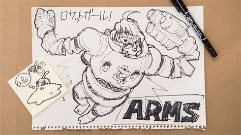 Official ARMS character sketches - Nintendo Everything