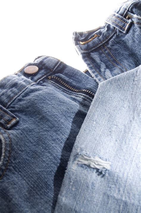 Old Denim Blue Jeans stock image. Image of wear, dungaree - 45398711