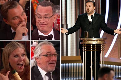 Golden Globes 2020: Hollywood elites' toe-curling reactions as Ricky ...