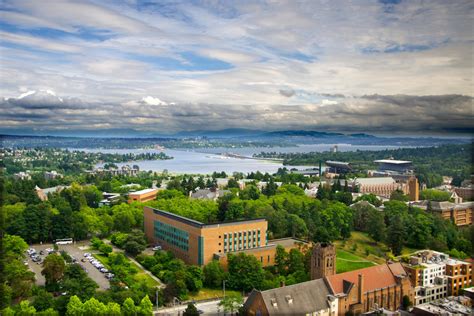 University of Washington UW UDub Seattle Aerial View Photo Art Print ...