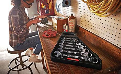 CRAFTSMAN Ratchet Wrench Set, SAE, Locking Flex Reversible Set, 7-Piece ...