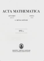 ACTA MATHEMATICA