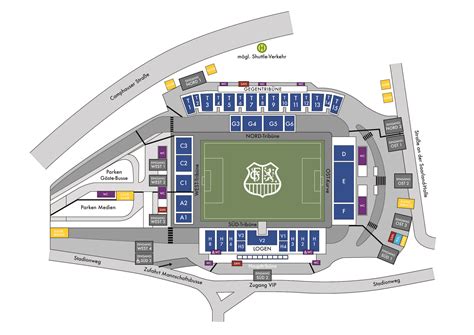 Stadionplan - Stadion 💙🖤 1. FC Saarbrücken