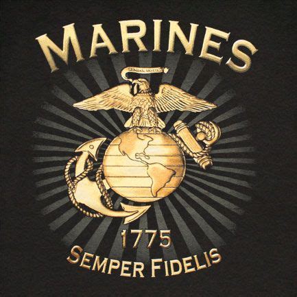 US Marines Brass Logo Semper Fidelis Patriotic T-Shirt | USMC / Troops ! | Pinterest | Semper ...