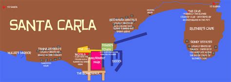 Santa Carla Map by sadie-leona on DeviantArt