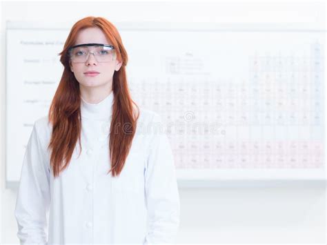 Portrait Of Beautiful Female Scientist Stock Photo - Image of occupation, chemistry: 31952308