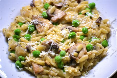 Mushroom and Pea Orzotto Recipe