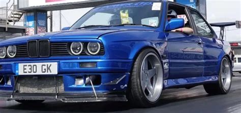 BMW E30 Turbo 1/4 Mile 11.47 @ 135mph - Turbo and Stance