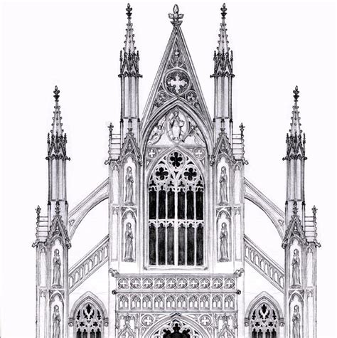 Gothic Architecture Sketches at PaintingValley.com | Explore collection ...