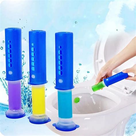 Cleaning Agent Freshener Bathroom Accessories Flower Gel Needle Cleaner Detergent Toilet ...