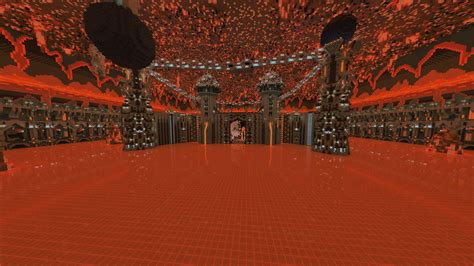 A castle in the nether. Built in survival on a SMP. It was literally a ...