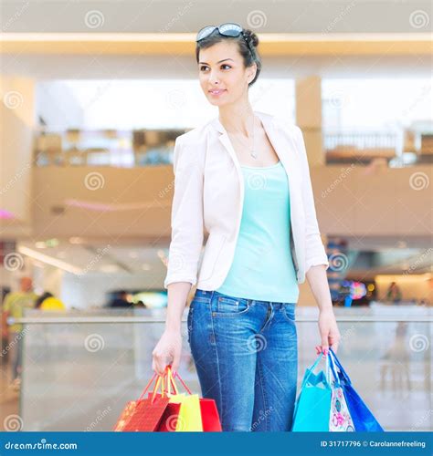 Shopping time stock photo. Image of beautiful, cute, holding - 31717796