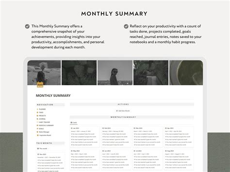 Notion Template Productivity Planner, All in One Notion Dashboard ...