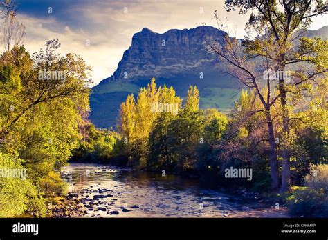 Ason river in Ruesga Valley. Cantabria, Spain Stock Photo - Alamy