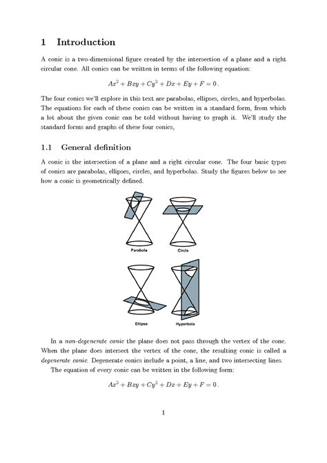 Uncover Conic Sections: A Basic Guide