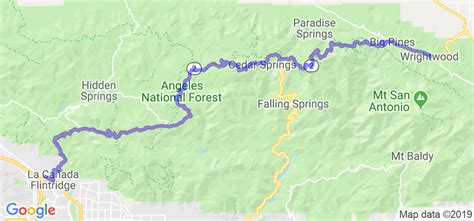 Angeles Crest Highway Map - Real Map Of Earth