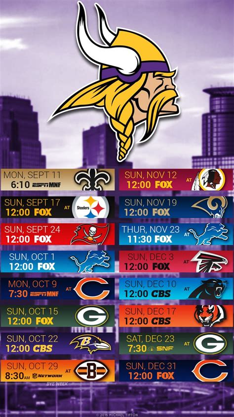 Minnesota Vikings Schedule Today