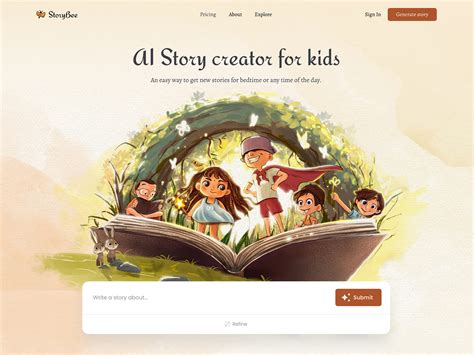 AI Story creator by Area 58 on Dribbble