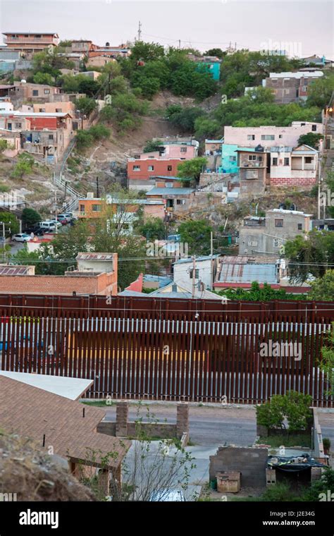 Nogales, Arizona - The U.S.-Mexico border fence separates Nogales ...