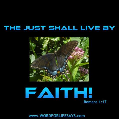 “The Just Shall Live By Faith!” – Word For Life Says…