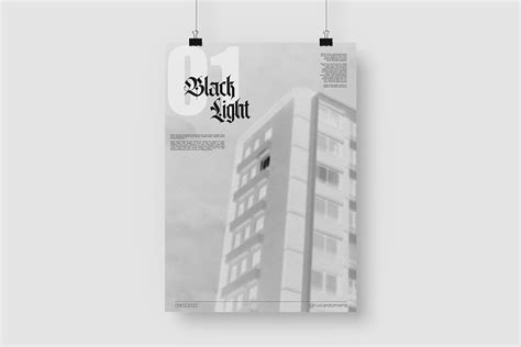 Poster Series; Black Light on Behance