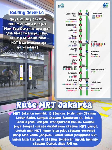 Wisata Terdekat Stasiun MRT? Ini Rutenya 🥳 | Galeri diposting oleh mozzarella | Lemon8