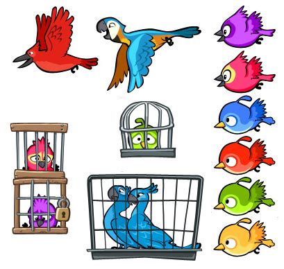 angry birds rio characters - Clip Art Library