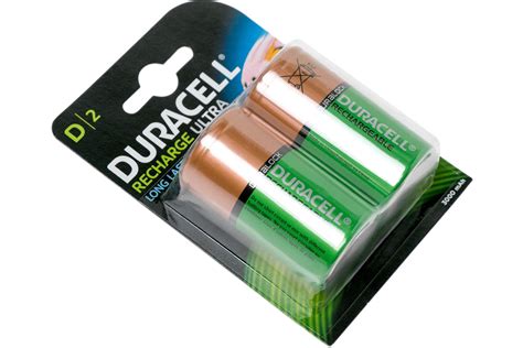 Duracell rechargeable D-cell batteries, 2-piece | Advantageously shopping at Knivesandtools.com